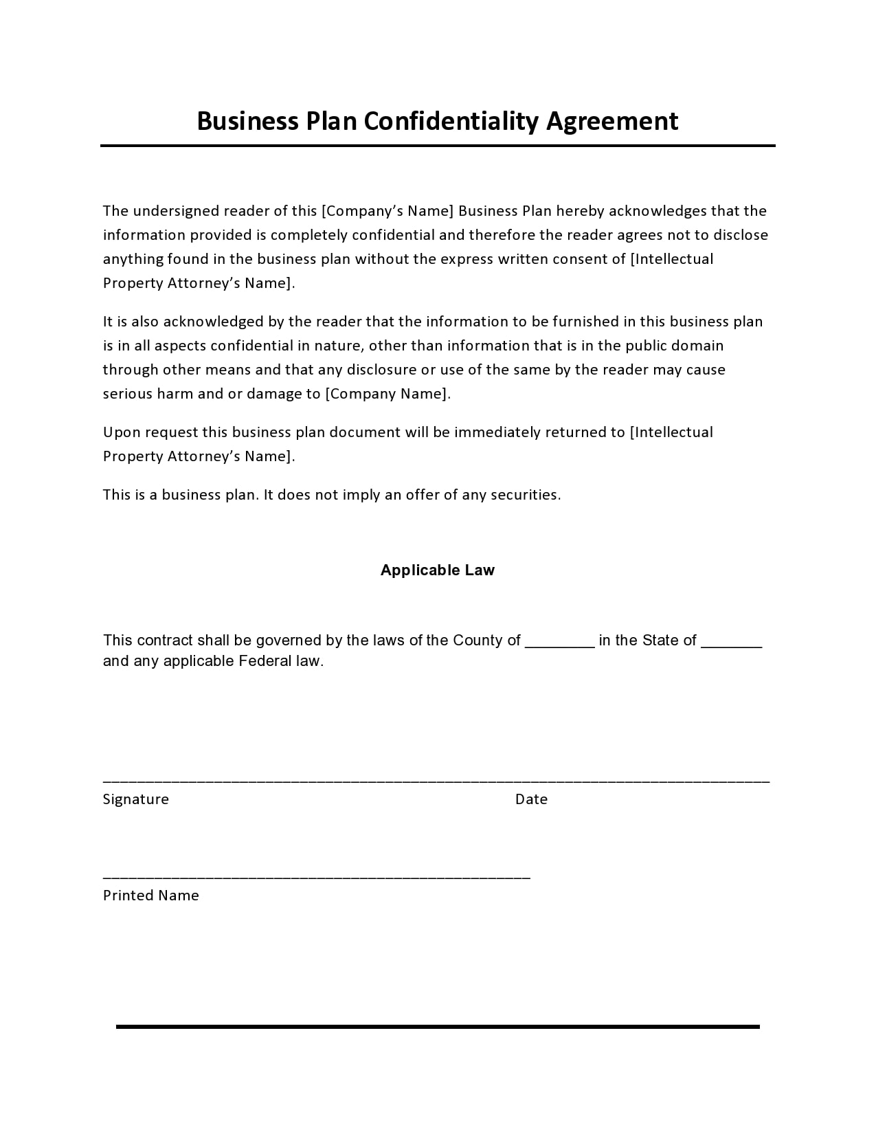 45 Free Confidentiality Agreement Templates NDA TemplateArchive