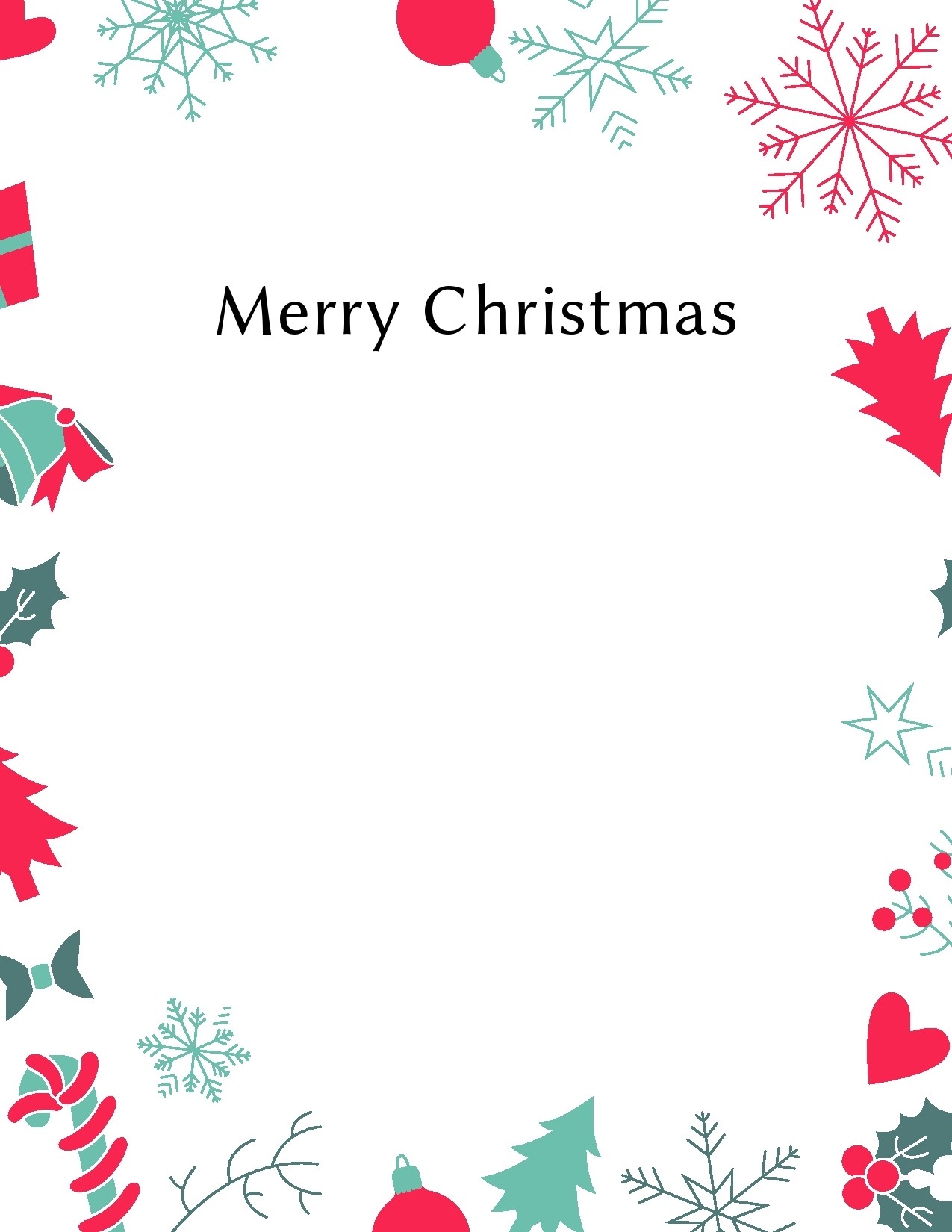 45 Printable Christmas Letter Templates 100 FREE TemplateLab - Fillable ...