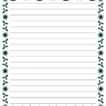 5 Best Free Printable Christmas Border Lined Writing Paper Printablee