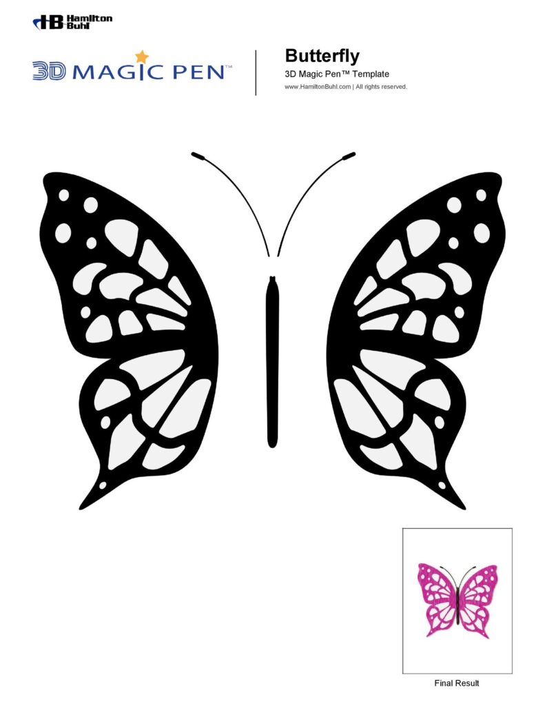 Butterfly Printable Template Free