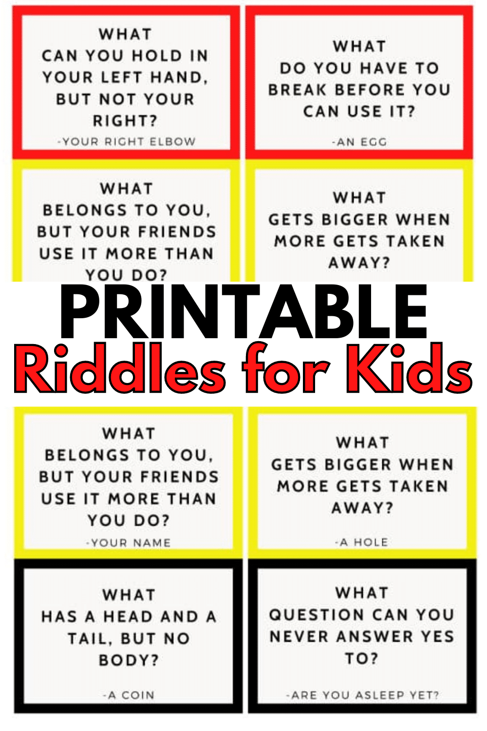 55 Fun Riddles For Kids With Answers Wondermom Wannabe Fillable Form 2024