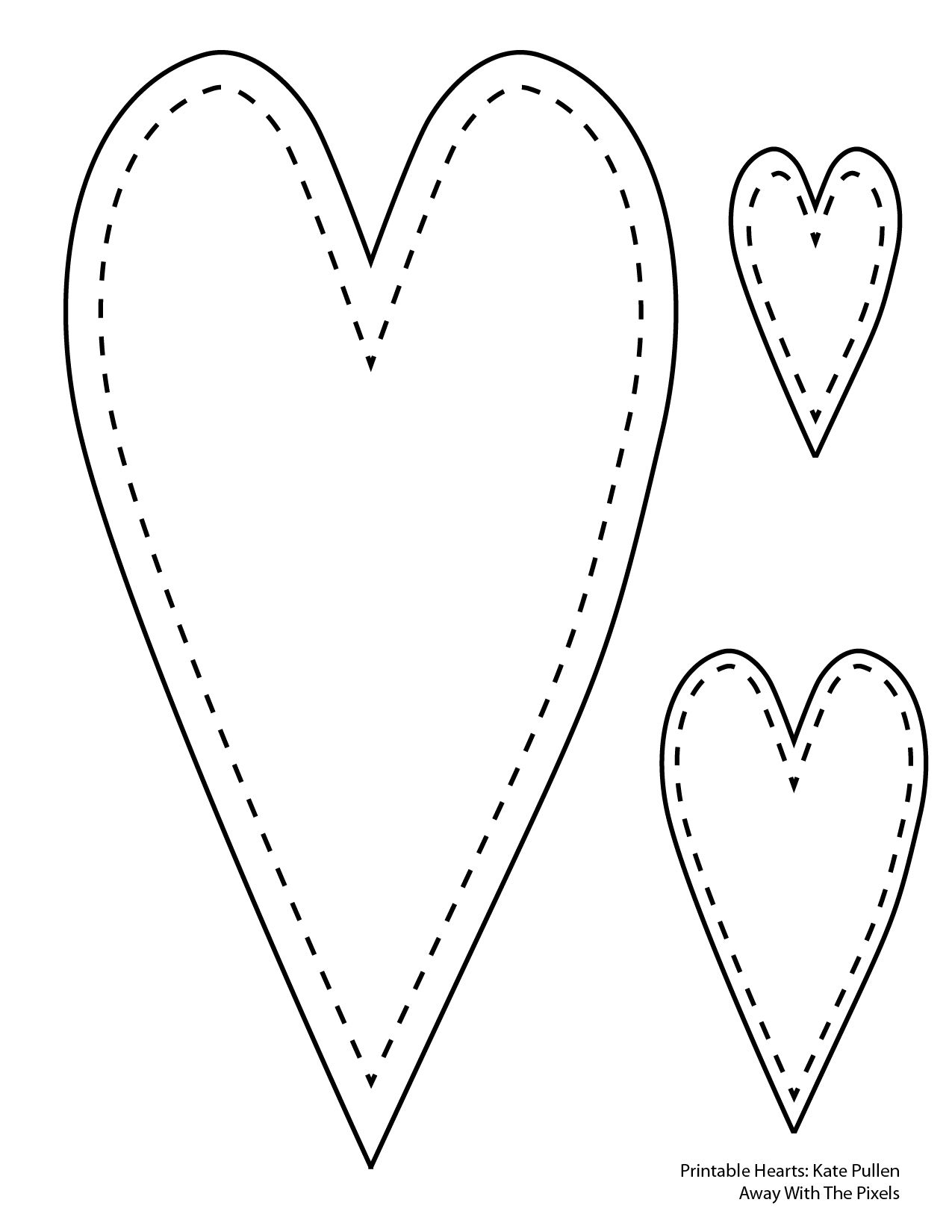 6 Free Printable Heart Templates