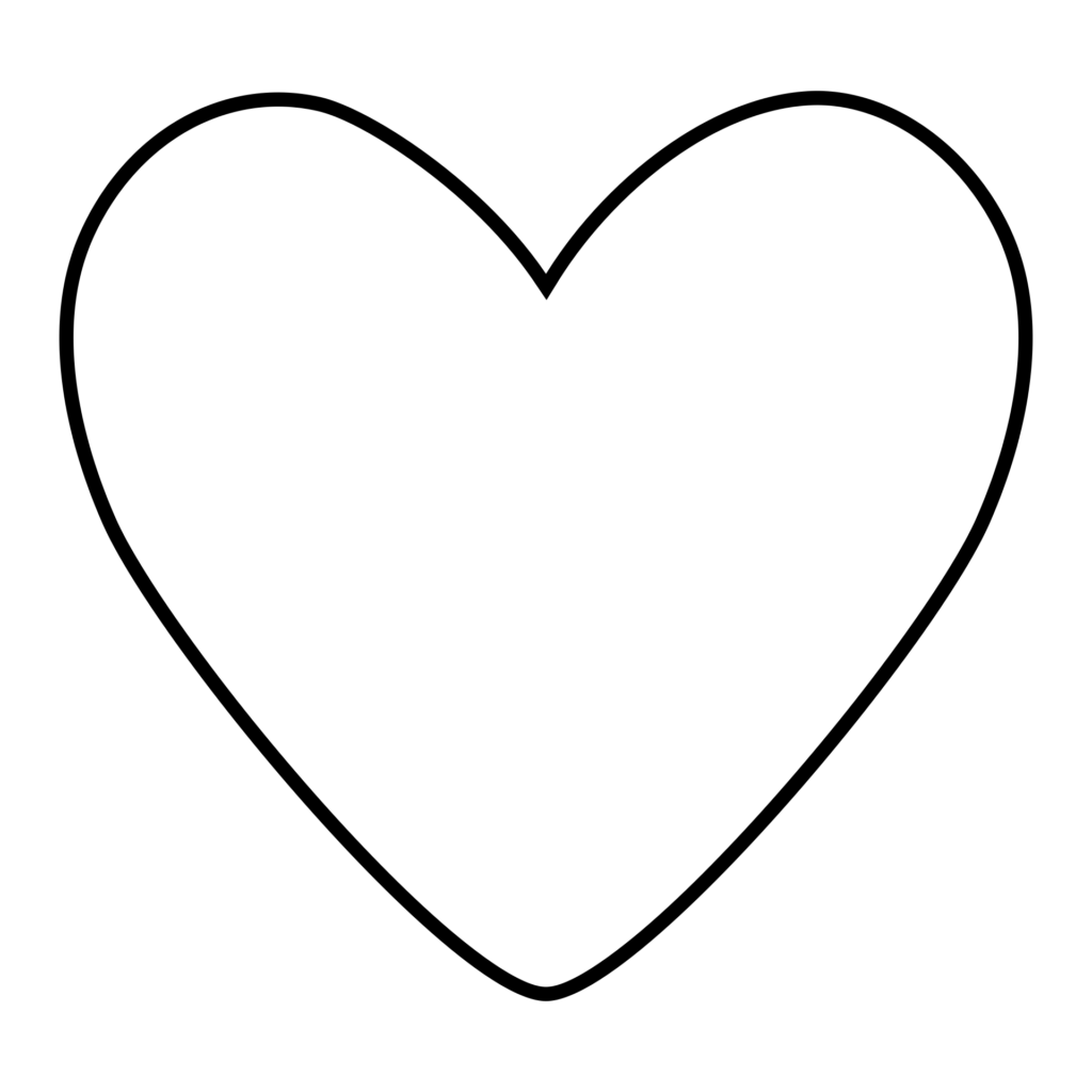 Big Heart Template Printable