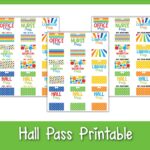 9 Free Hall Pass Printable Designs