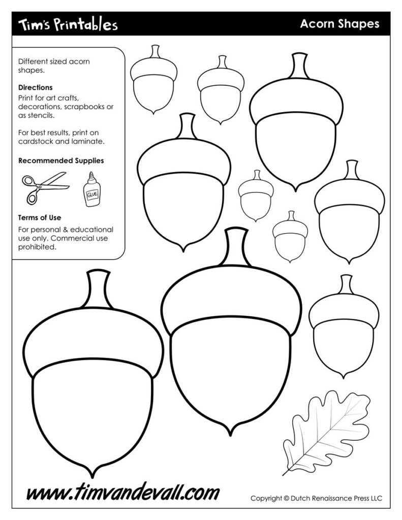 Printable Fall Craft Templates