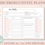 ADHD Planner Adhd Planner Printable Adhd Daily Planner Adhd Etsy de