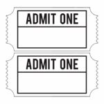 Admit One Ticket Template Printable Ticket Template Ticket Template Printable Ticket Template Free