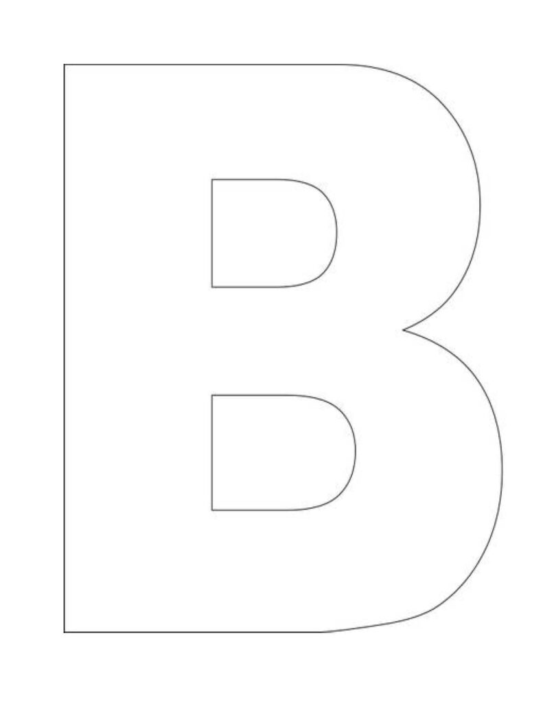 Alphabet Letter B Template Letter B Letters For Kids Free Printable Alphabet Templates