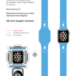 Apple Watch Papercraft With Actual Sizes On Behance Apple Watch Paper Crafts Paper Toys Template