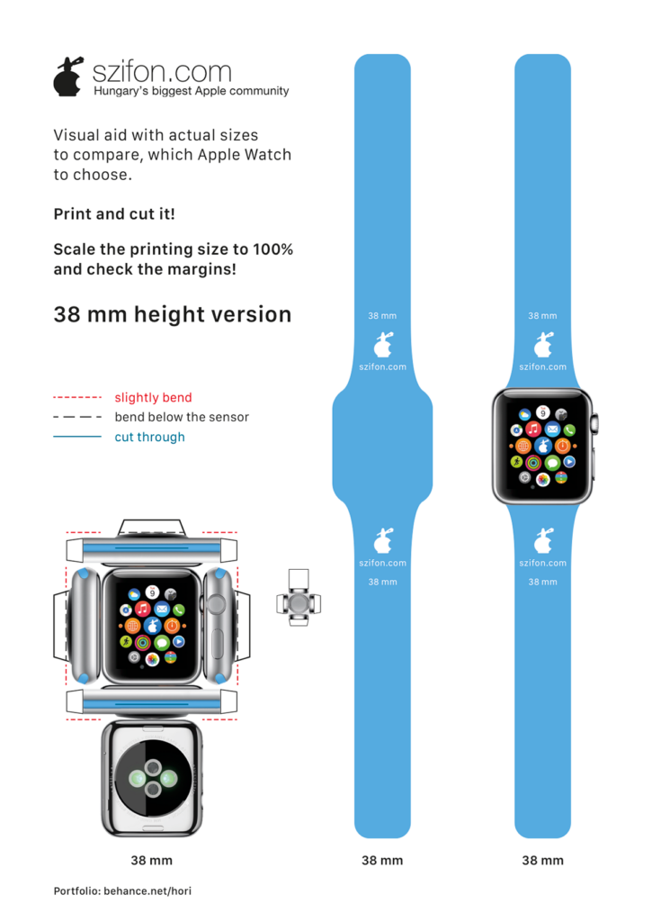 Printable Apple Watch Band Template