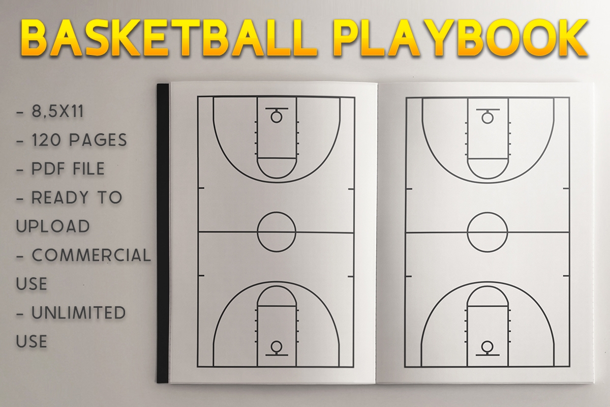 Basketball Playbook KDP Template Grafik Von KDP Product Creative Fabrica