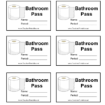 Bathroom Pass Template Download Printable PDF Templateroller