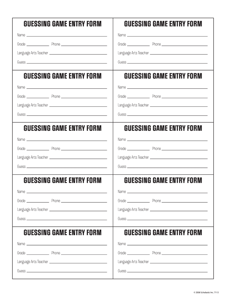 Blank Entry Forms Fill Out Sign Online DocHub