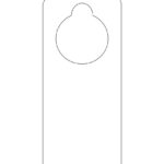 Blank Printable Doorknob Hanger Template Door Hanger Template Doorknob Hangers Door Hangers