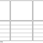 Blank Storyboard Template With Lines Storyboard