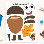 Build An Acorn Printable Free Acorn Template Mrs Merry