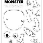 Build Your Own Monster Free Printable Coloring Page For Kids