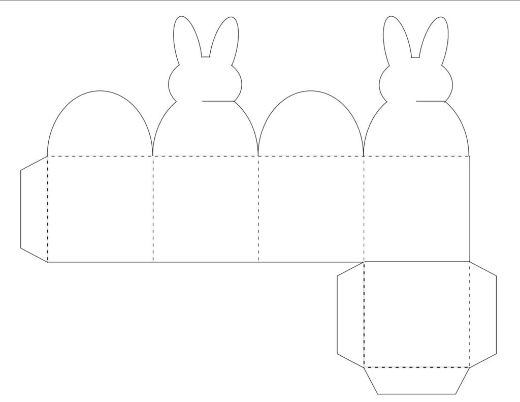 BunnyTreatBox Easter Bunny Gifts Box Template Bunny Templates