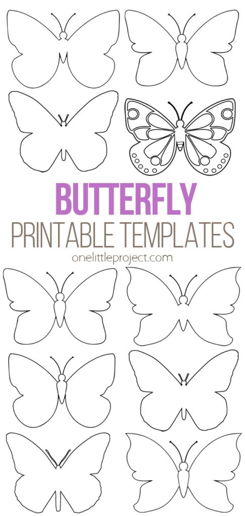 Printable 3d Butterfly Template