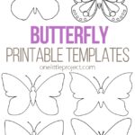 Butterfly Template Free Printable Butterfly Outlines One Little Project