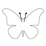 Butterfly Template To Color Free Printable A Crafty Life