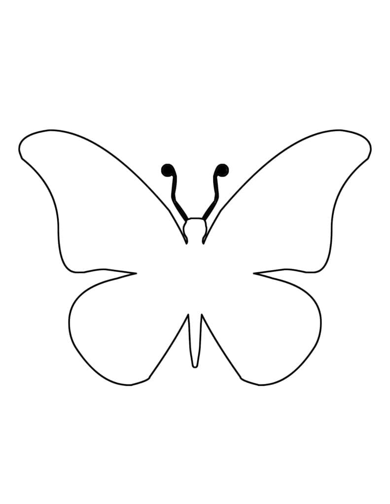 Butterflies Template Printable