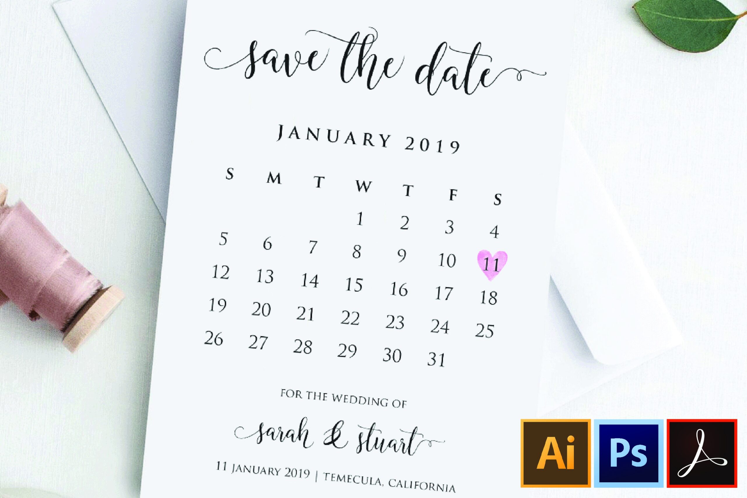 Calendar Save The Date Template Printable Save Our 355767 