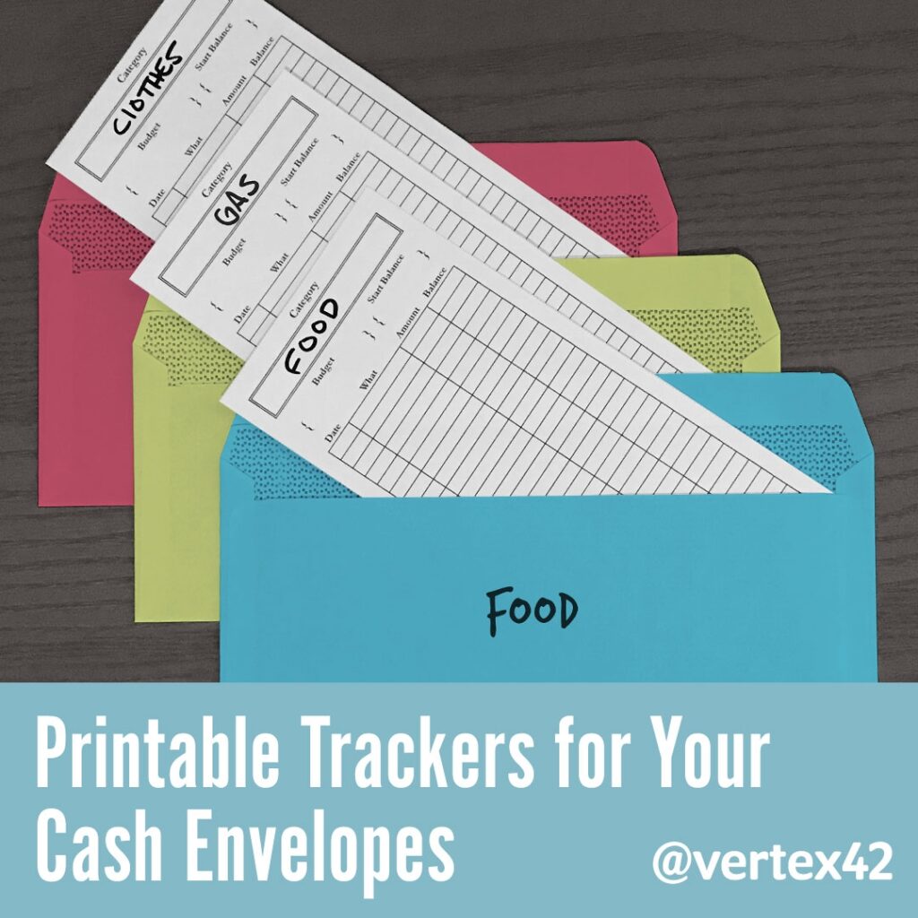 Downloadable Template Free Free Printable Cash Envelope Tracker