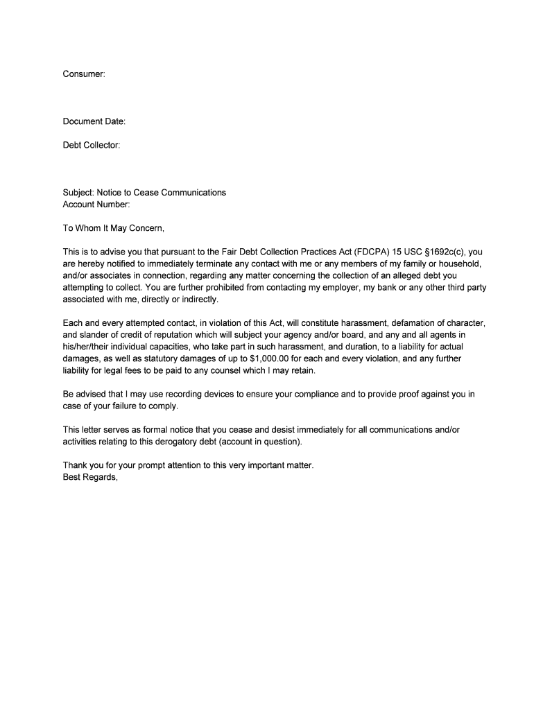 Printable Hipaa Violation Letter To Collection Agency Template 