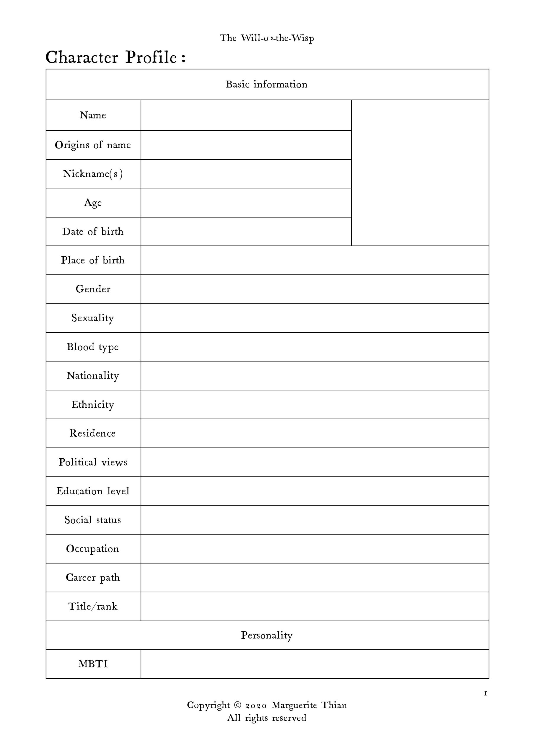 Character Profiles Getting To Know Your Characters free Templates Writing A Book Writing Inspiration Prompts Book Writing Tips