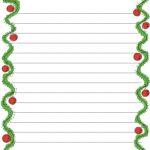 Christmas Note Paper Christmas Note Free Christmas Borders