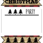 Christmas Party Invitation Templates Free Printable Paper Trail Design