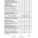 Cleaning Cheklist Cleaning Checklist Template Cleaning Business Cleaning List