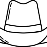 Cowboy Hat Coloring Page Free Printable Coloring Pages