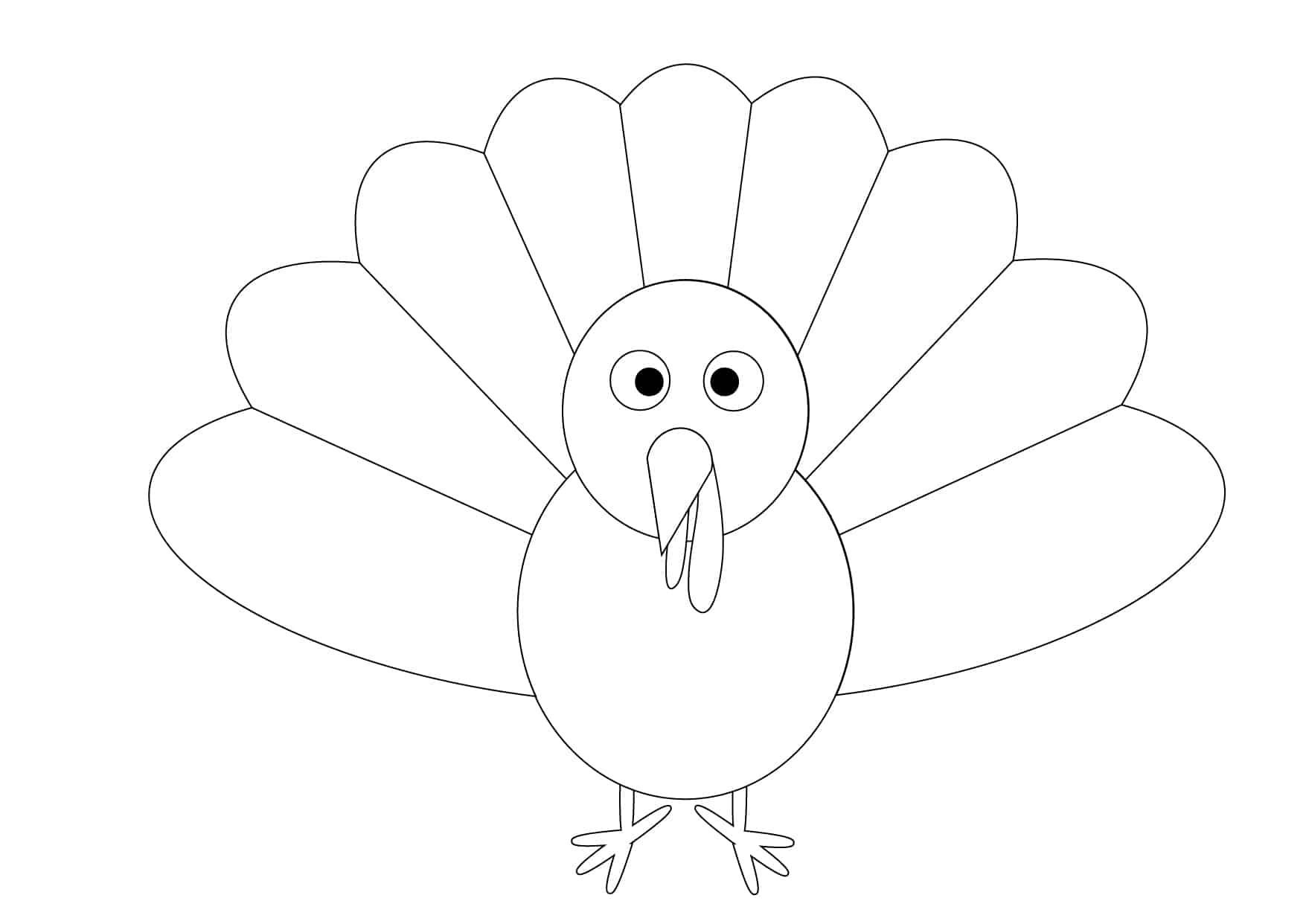 Crazy Turkey Art With Printable Turkey Template Emma Owl