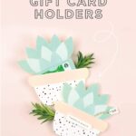 Cute Succulent Printable Gift Card Holder Design Eat Repeat