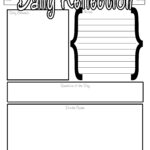 Daily Reflection Template In High Resolution Free And Printable With Spaces For Day Weather Mood Daily Schedule Daily Reflection Diary Writing Doodle Notes