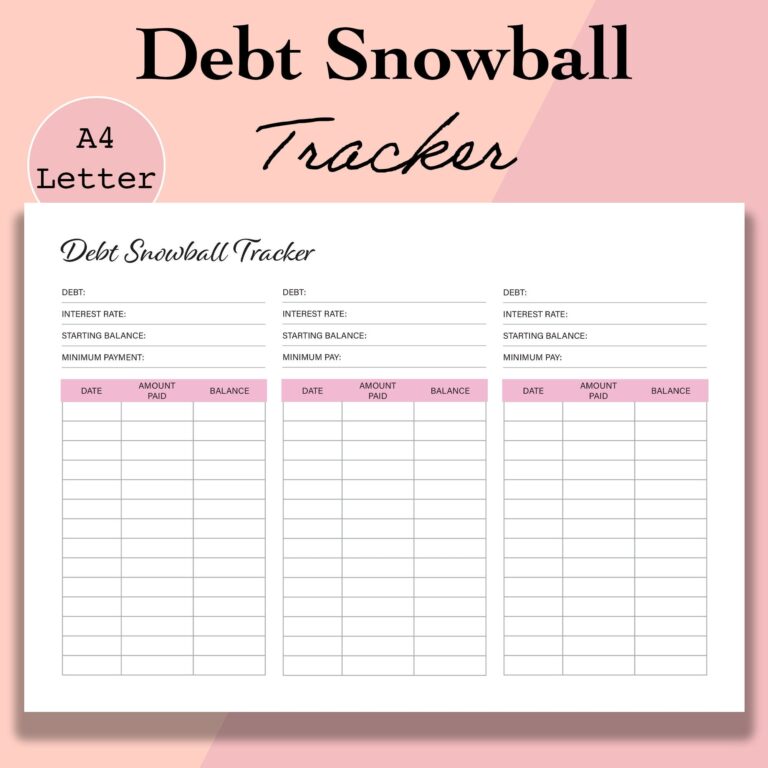 Free Printable Debt Payoff Planner Fillable Form 2023