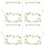 Decorate Your Christmas Table With These Cute Little Place Cards I Designed It Free Place Card Template Printable Place Cards Printable Place Cards Templates