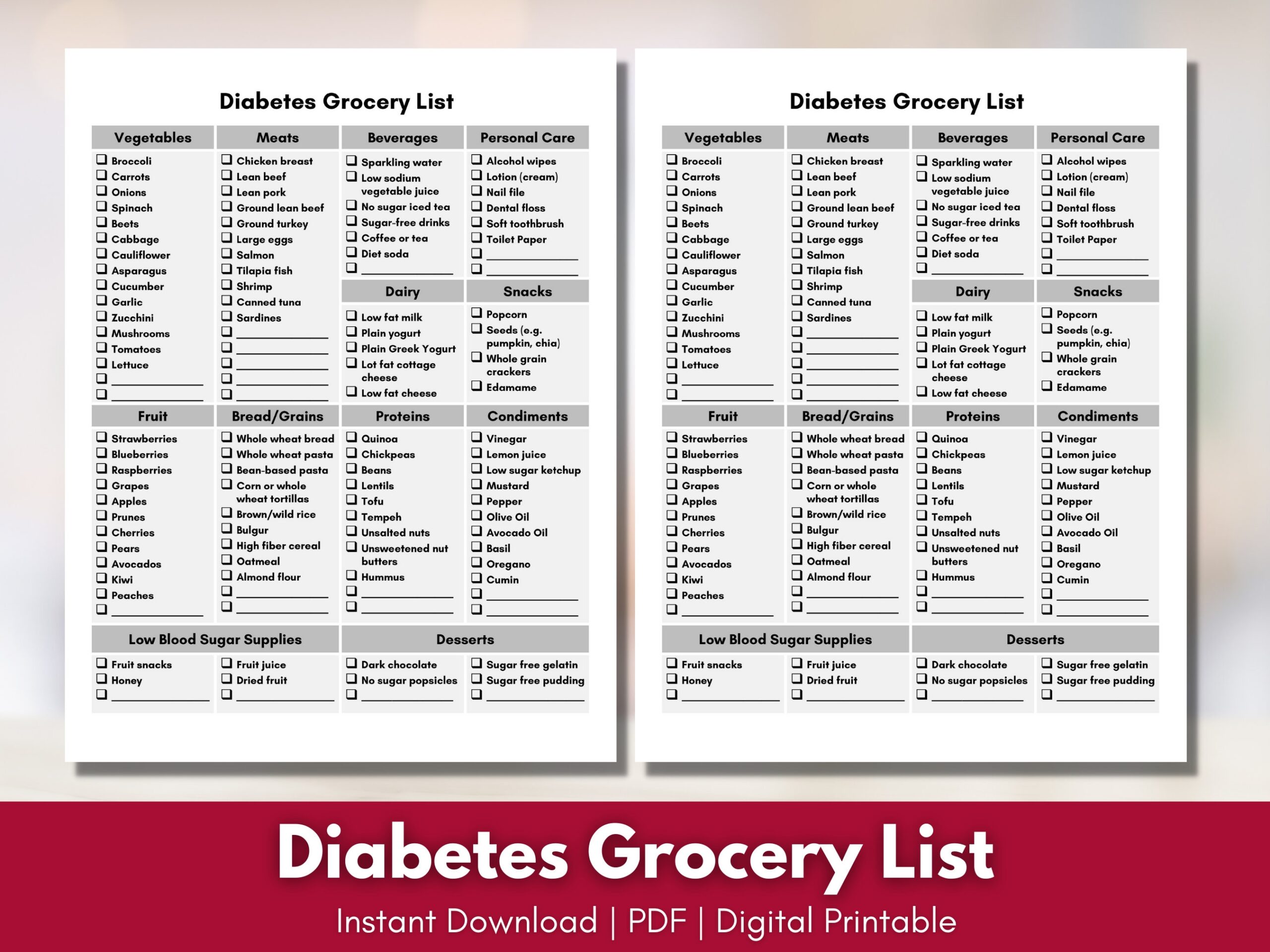 Diabetic Food List Etsy de