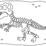 Dinosaur Fossil Coloring Page Free Printable Coloring Pages