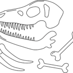 Dinosaur Fossil Coloring Page Free Printable Coloring Pages