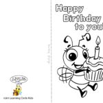 DIY Free Printable Birthday Card For Kids To Decorate And Write Their Own Coloring Birthday Cards Free Printable Birthday Cards Happy Birthday Cards Printable