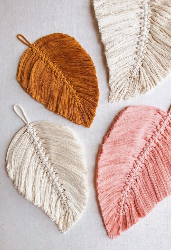 Printable Macrame Feather Template