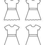 Dress Template Four Dresses FREE Printable Planerium