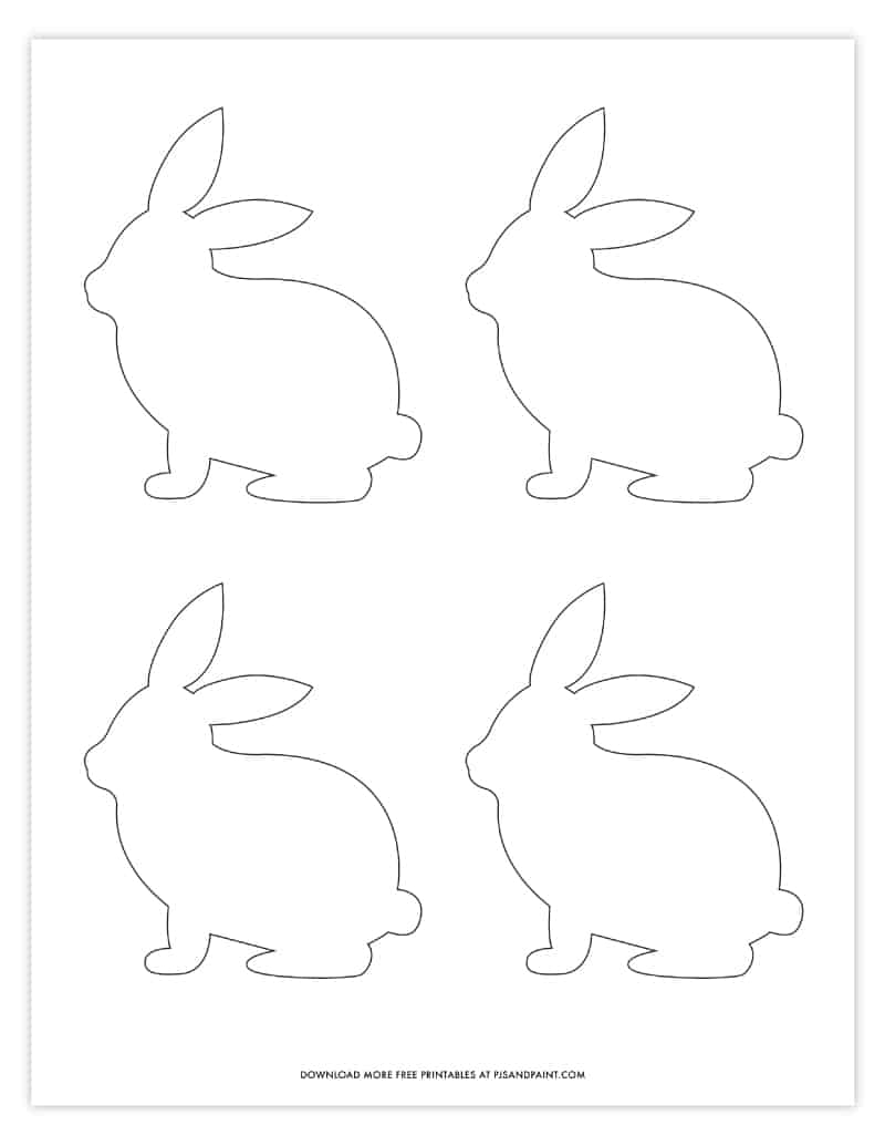 Easter Bunny Template Free Printable Bunny Pattern Pjs And Paint