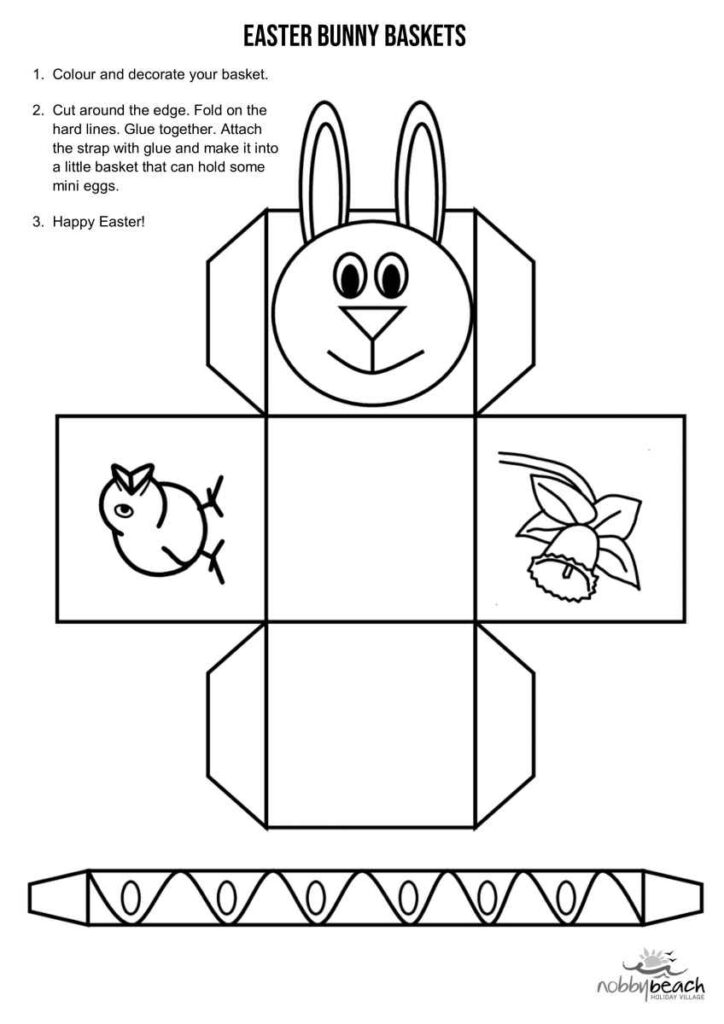 Easter Basket Printable Template