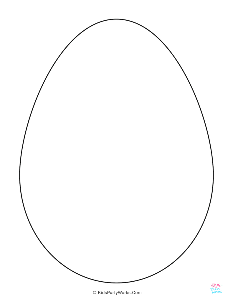 Free Printable Easter Eggs Template