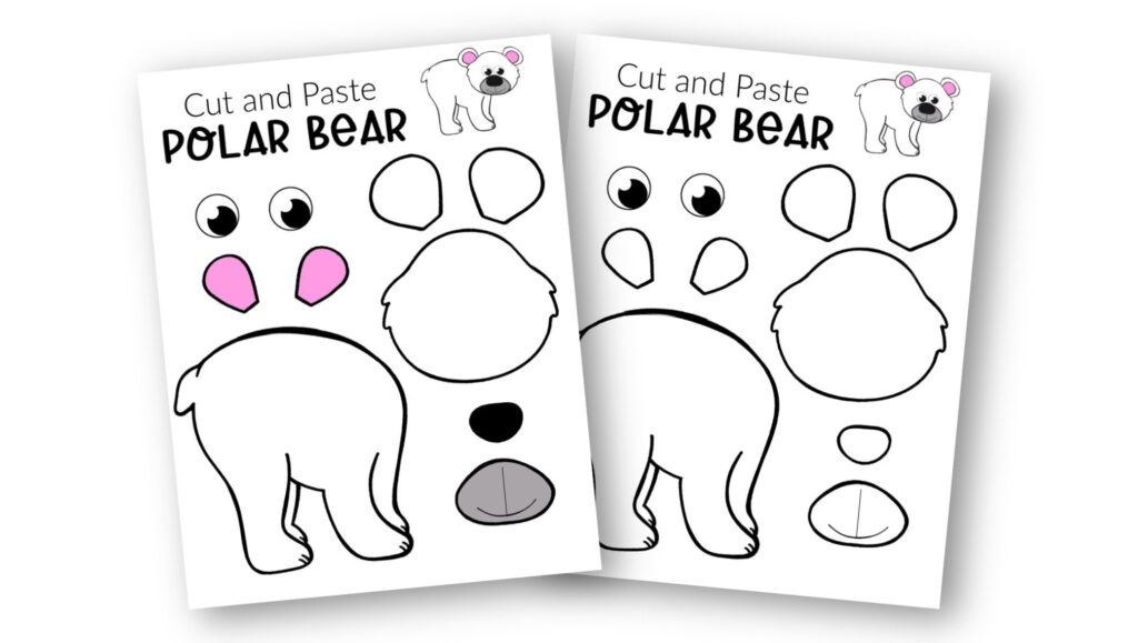 Printable Polar Bear Craft Template