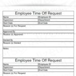 Employee Time Off Request Forms Printable And Fillable PDF Etsy de